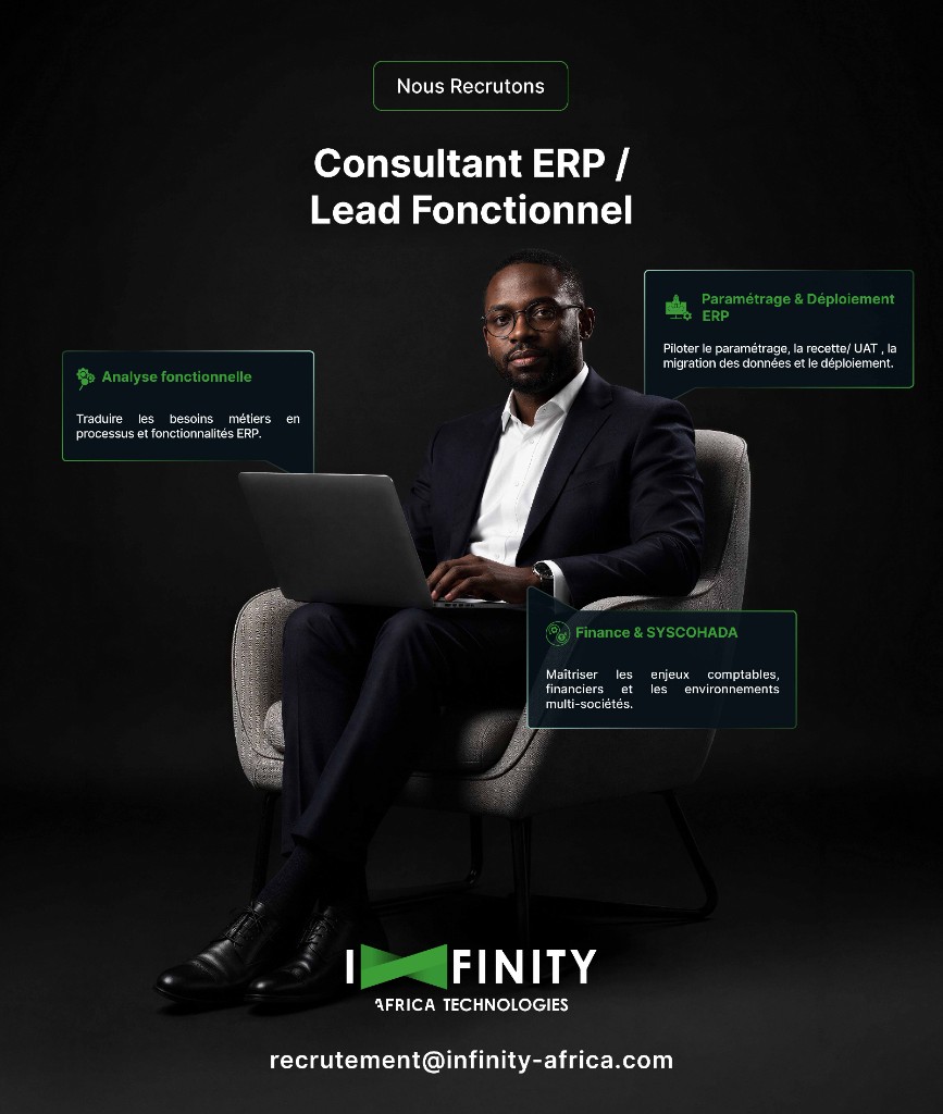 Offre d'emploi - CONSULTANT ERP / LEAD FONCTIONNEL